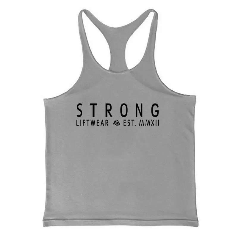 Men's Cross-Border 2020 Fitness Vest White Strong Lifewear