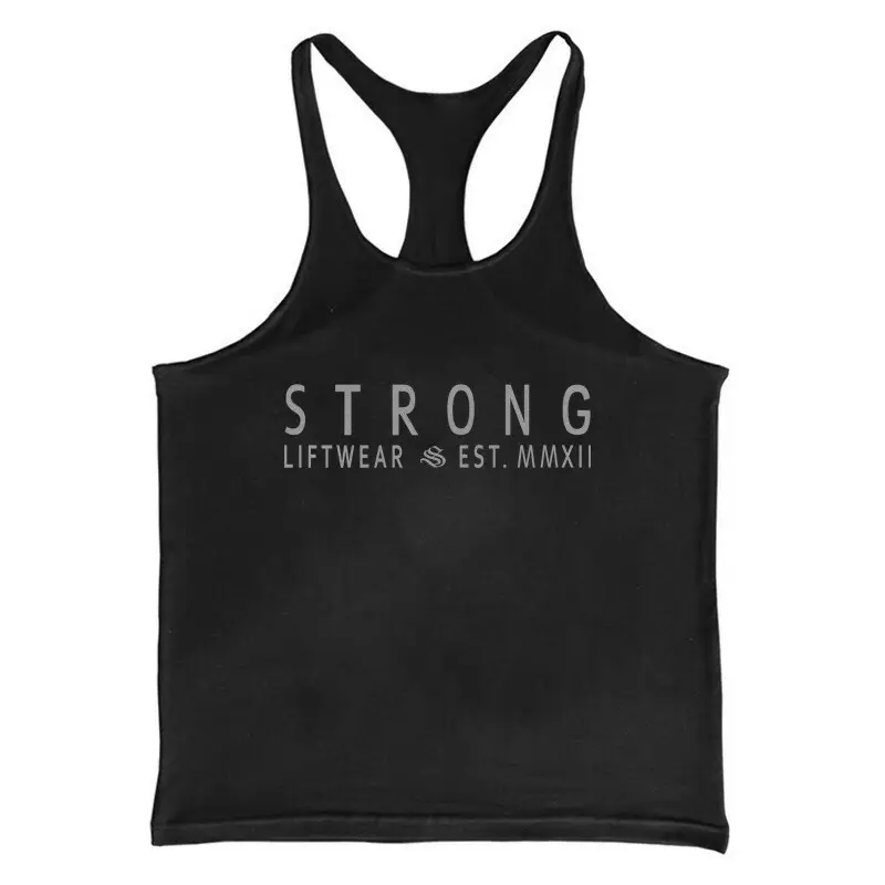 Men's Cross-Border 2020 Fitness Vest White Strong Lifewear