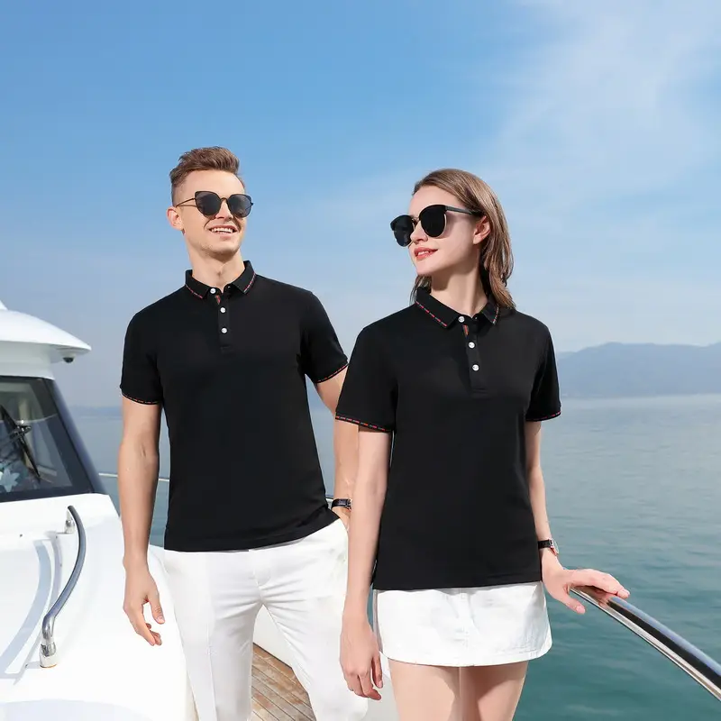 Men Grey Polo Shirt with Double Beads Embroidery - Image 12