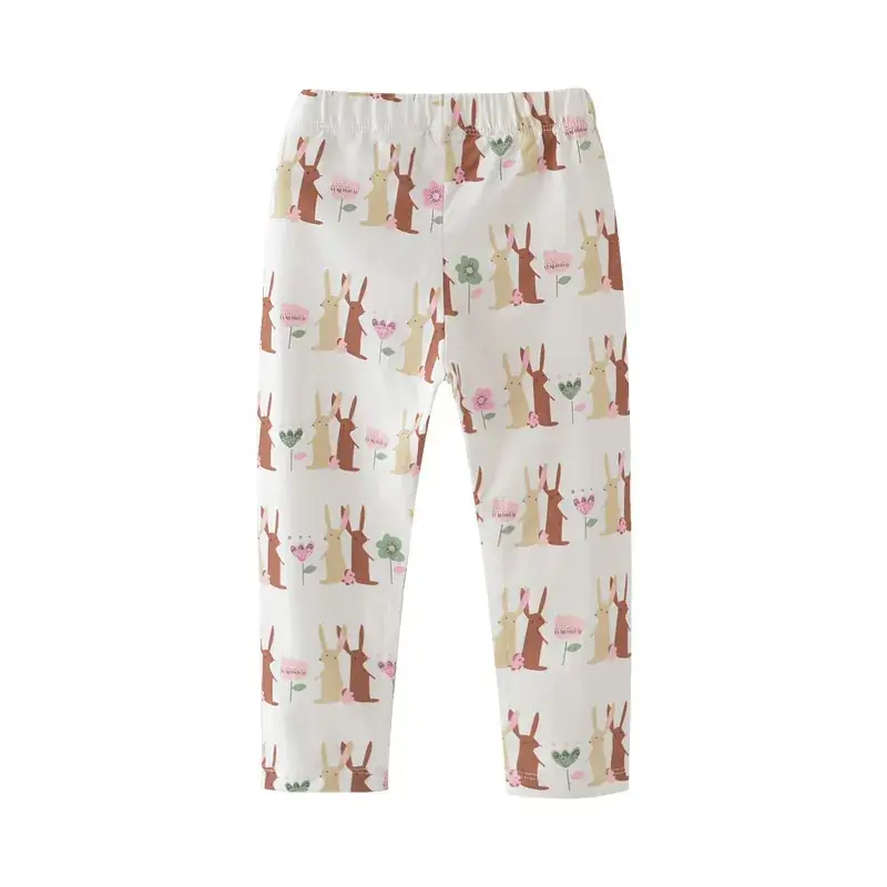Cartoon Printed Pure Cotton Leggings for Girls