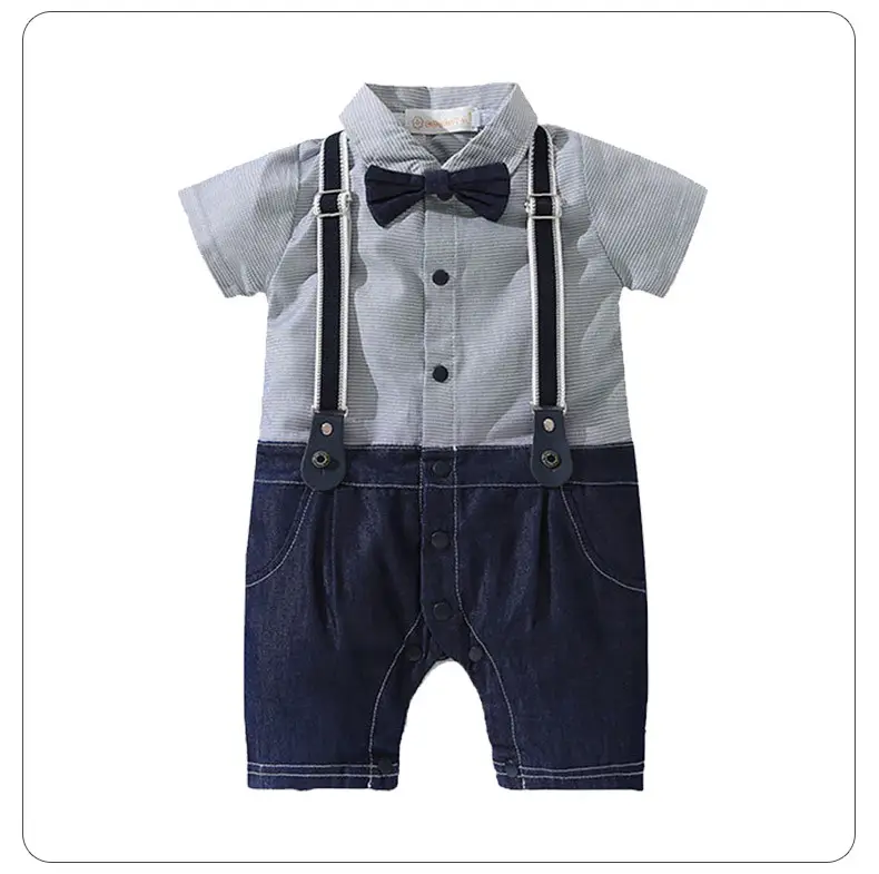 Baby Boys Short Sleeve Bow Tie Summer Suit — feature 19