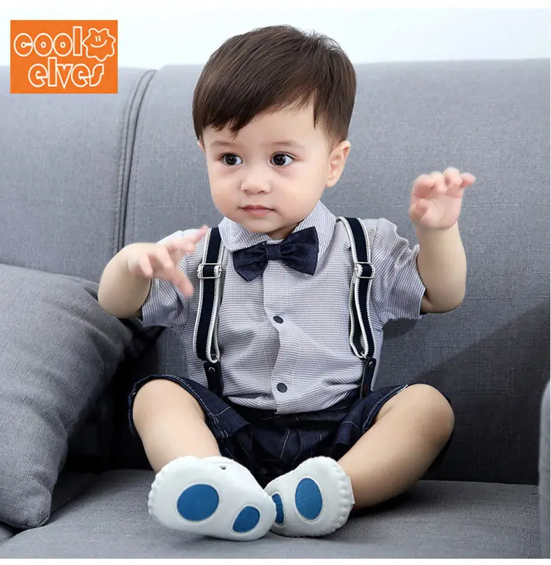 Baby Boys Short Sleeve Bow Tie Summer Suit — feature 7