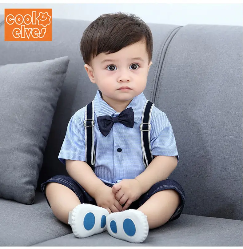 Baby Boys Short Sleeve Bow Tie Summer Suit — feature 8