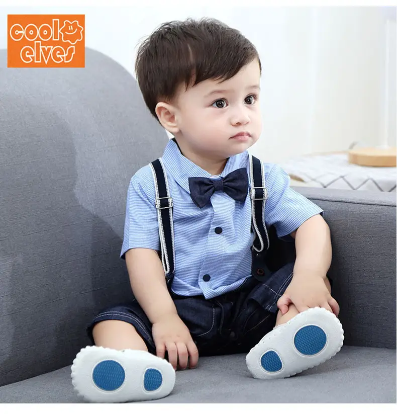 Baby Boys Short Sleeve Bow Tie Summer Suit — feature 9