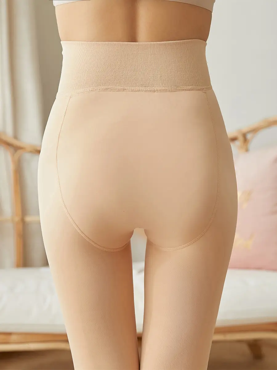 Women's Fleece-Lined Bare Leggings with Water-Gloss Pants - Image 10