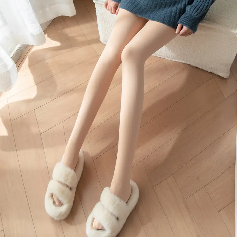 Women's Fleece-Lined Bare Leggings with Water-Gloss Pants - Image 2