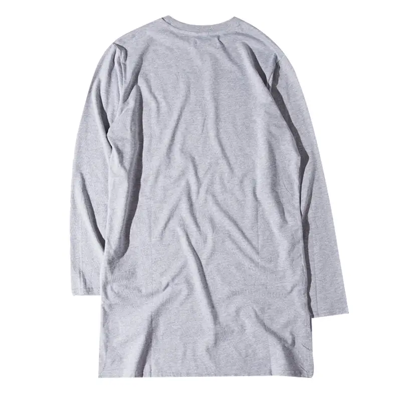 Men Grey Cotton T-Shirt Dovetail Base Round Neck - Image 8