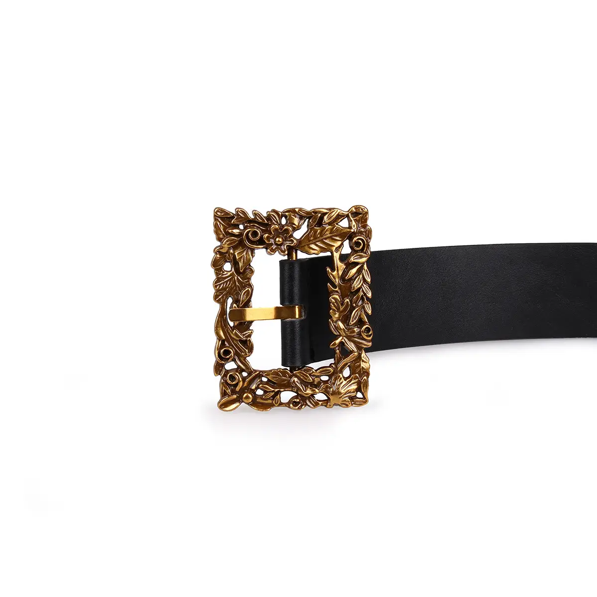 American Gold Carved Japanese Buckle Belt for Women - Image 5