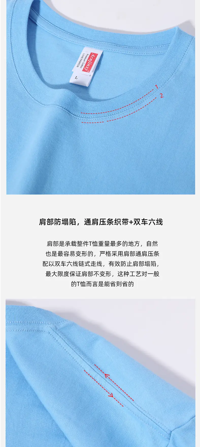 Men Grey Cotton T-Shirt Round Neck Short Sleeve — feature 6