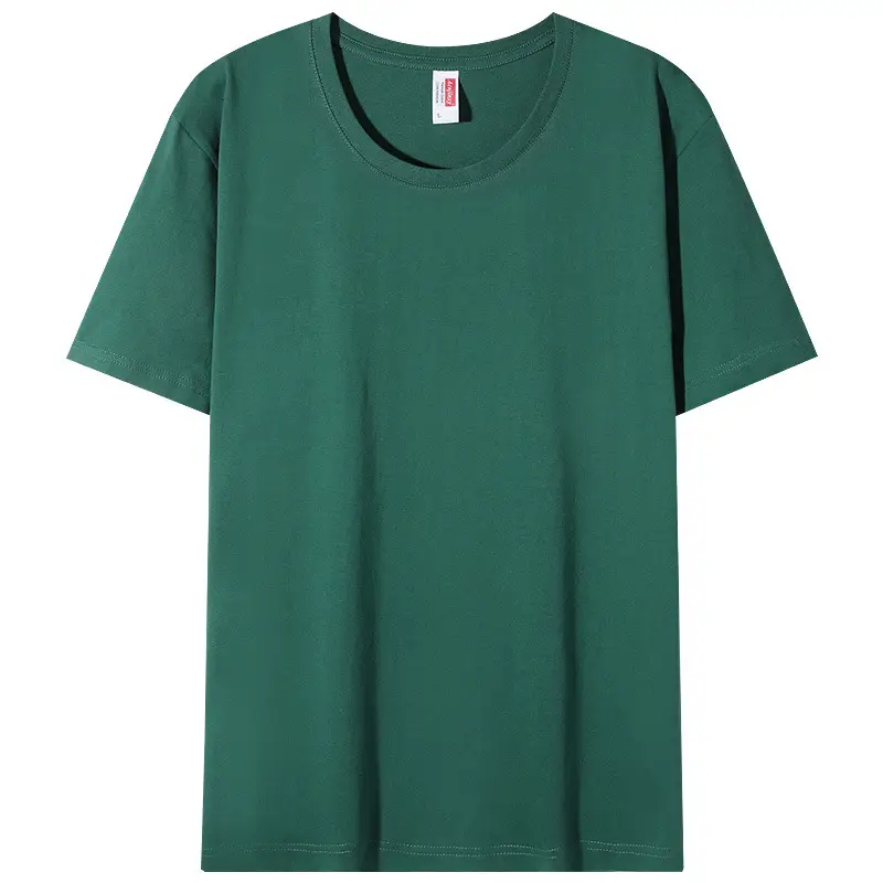Men Grey Cotton T-Shirt Round Neck Short Sleeve - Image 4