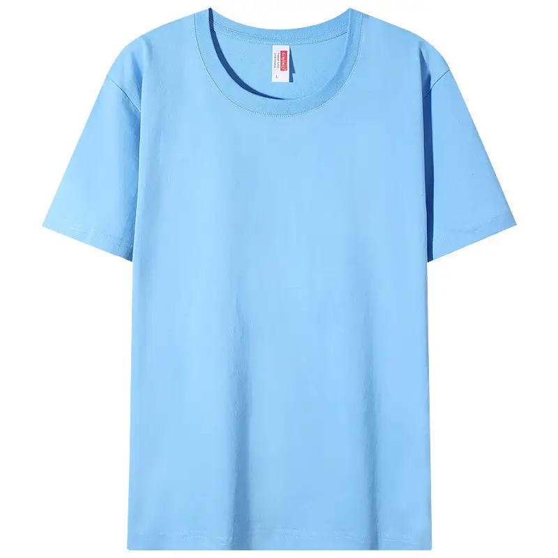 Men Grey Cotton T-Shirt Round Neck Short Sleeve - Image 7
