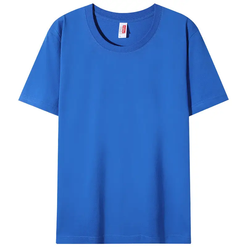 Men Grey Cotton T-Shirt Round Neck Short Sleeve - Image 8