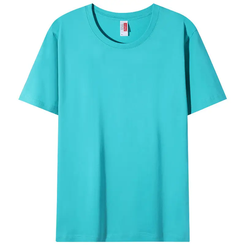 Men Grey Cotton T-Shirt Round Neck Short Sleeve - Image 9