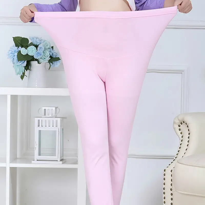 Cotton Long Pants for Pregnant Women Belly Support Winter Wear - Image 6