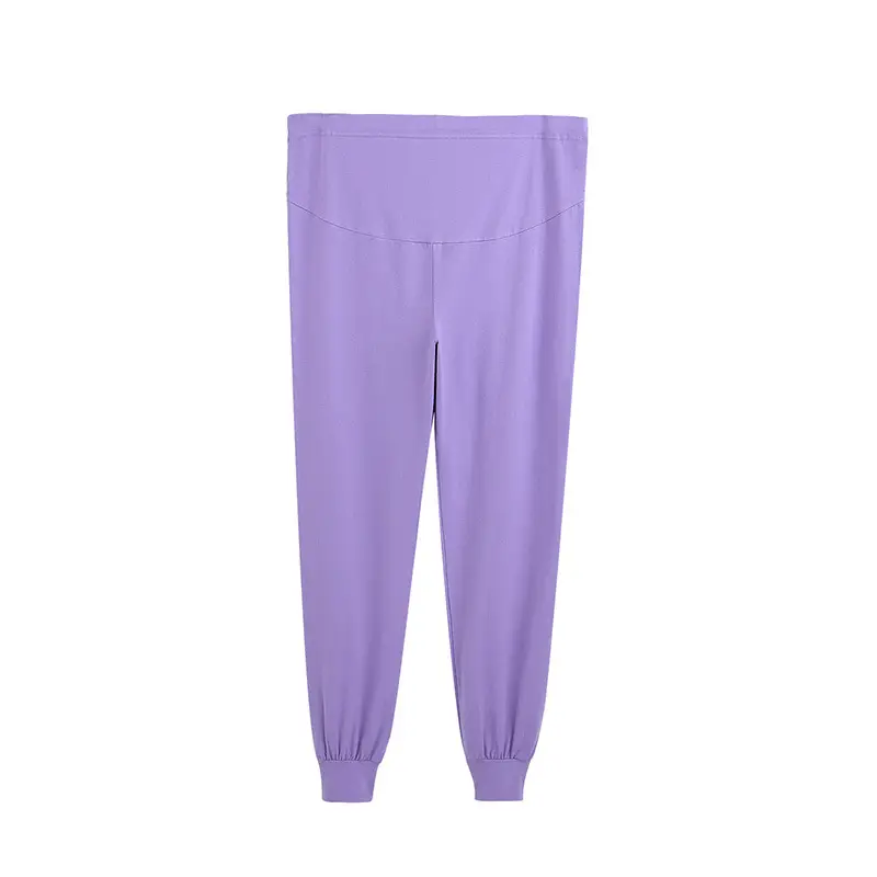 Cotton Long Pants for Pregnant Women Belly Support Winter Wear - Image 8