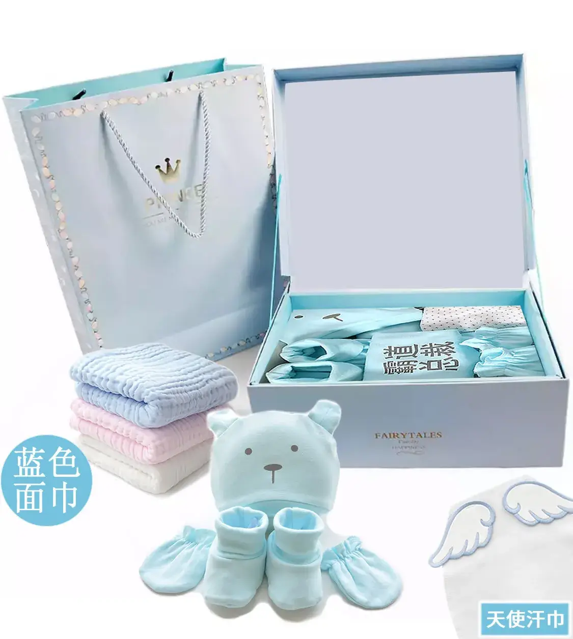 Newborn Crawling Clothes Set Pink White 0-1 Year - Image 3