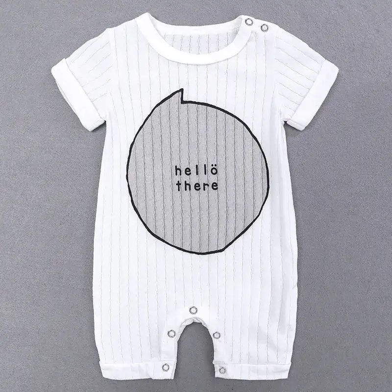 2025 Baby Romper White Bow Short Sleeve - Image 4