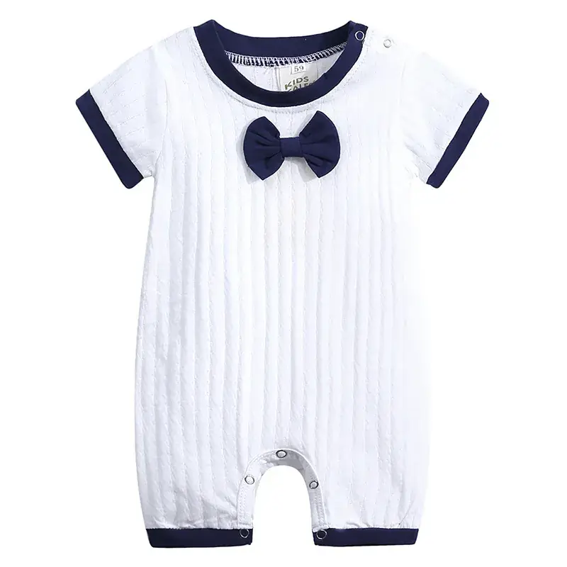 2025 Baby Romper White Bow Short Sleeve - Image 7
