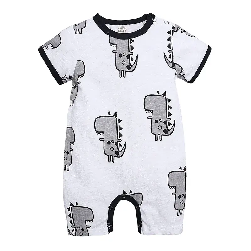 2025 Baby Romper White Bow Short Sleeve - Image 2
