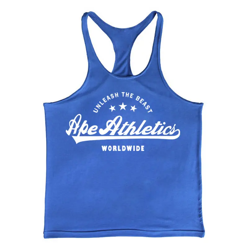 Blue Cross-Border APE Men's Fitness Vest - Image 5