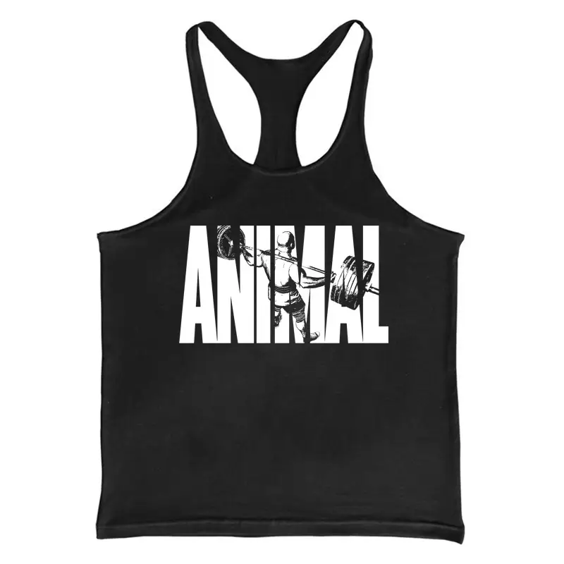 Blue ANIMAL Graphic Men's Fitness Camisole