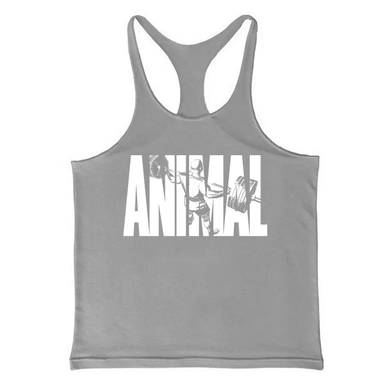 Blue ANIMAL Graphic Men's Fitness Camisole