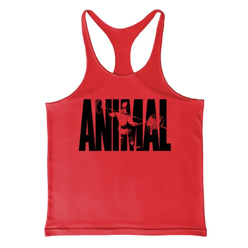Blue ANIMAL Graphic Men's Fitness Camisole