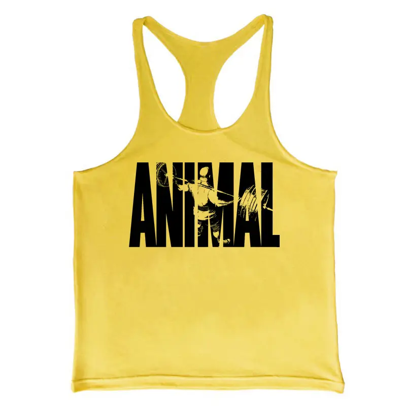 Blue ANIMAL Graphic Men's Fitness Camisole