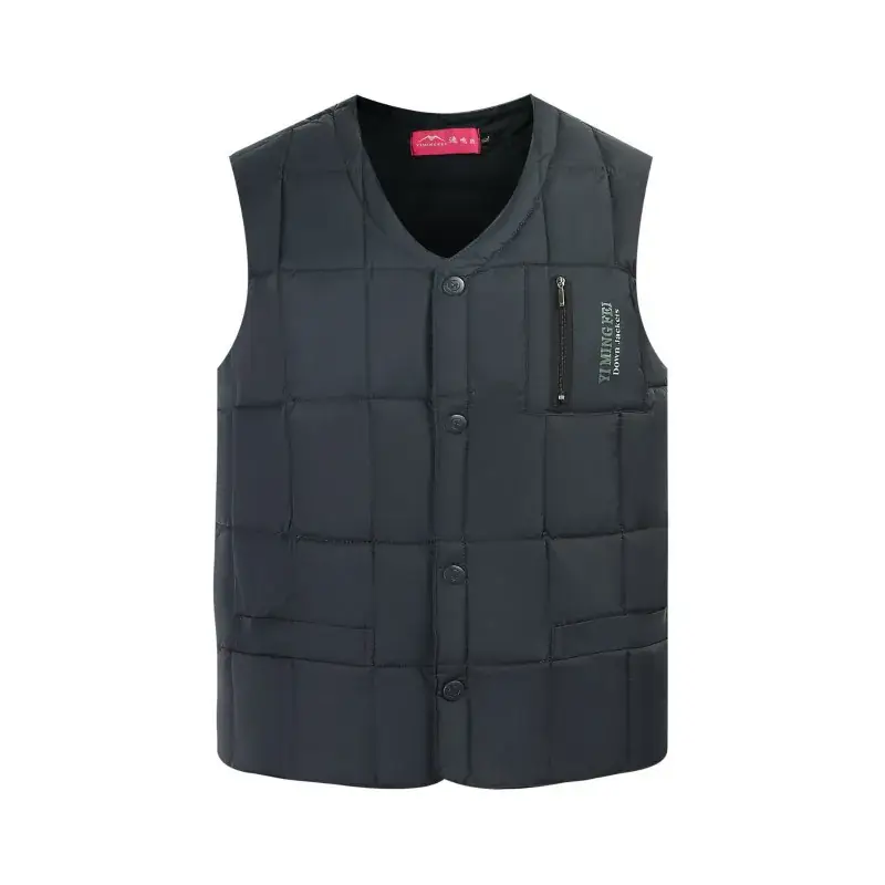 Black Duck Down Vest for Men Winter Warmth - Image 8