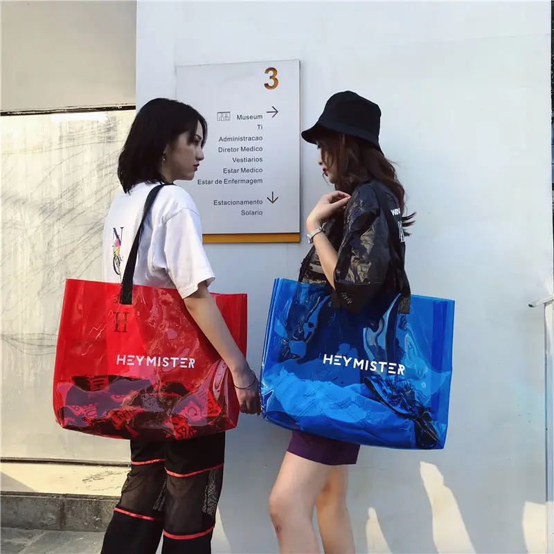 Summer Women's High-end Jelly Tote Bag Large Capacity