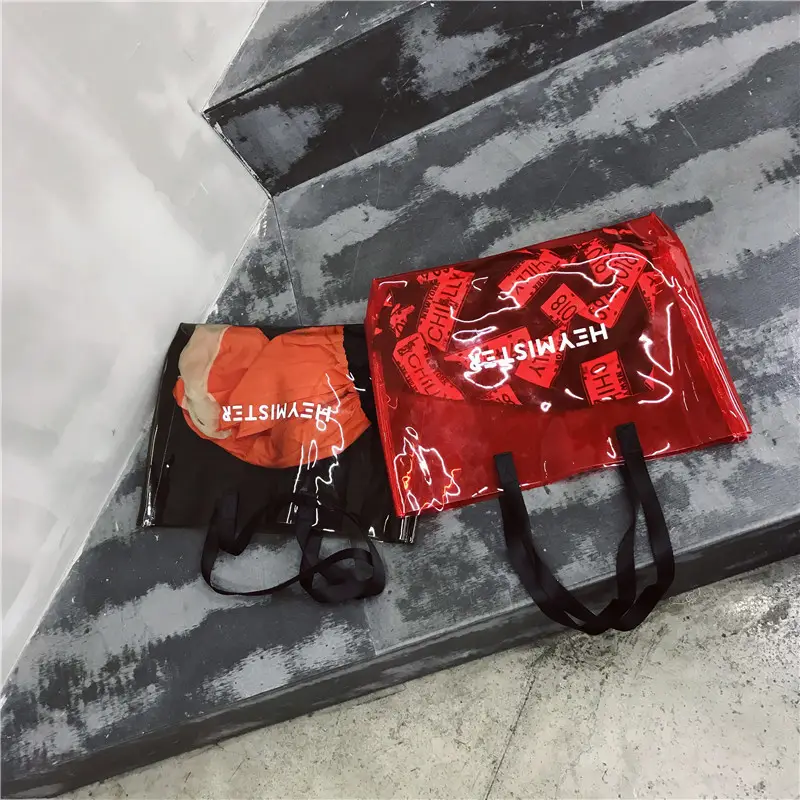 Summer Women's High-end Jelly Tote Bag Large Capacity