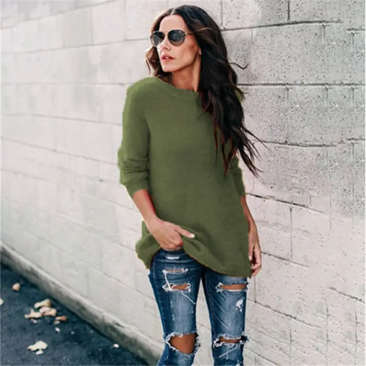 2024 Autumn Knitted Pullover Sweaters Women European American - Image 10