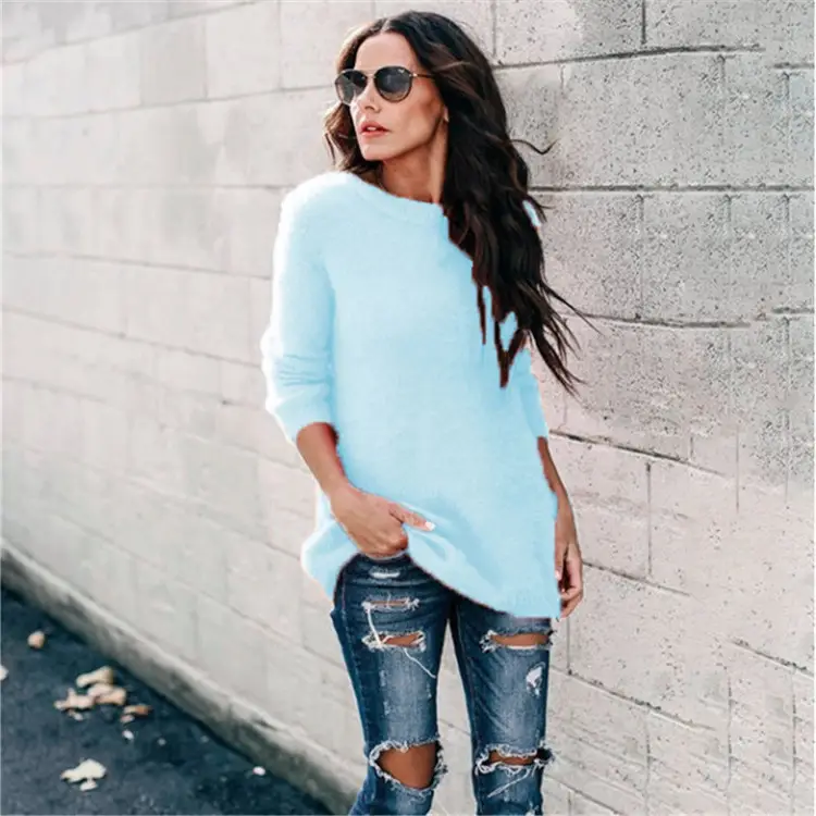 2024 Autumn Knitted Pullover Sweaters Women European American - Image 11