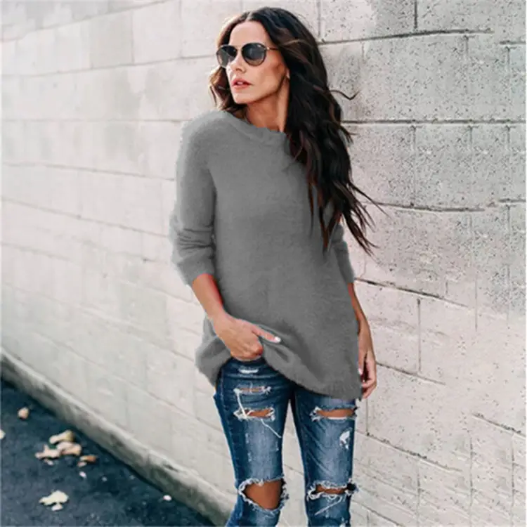 2024 Autumn Knitted Pullover Sweaters Women European American - Image 12