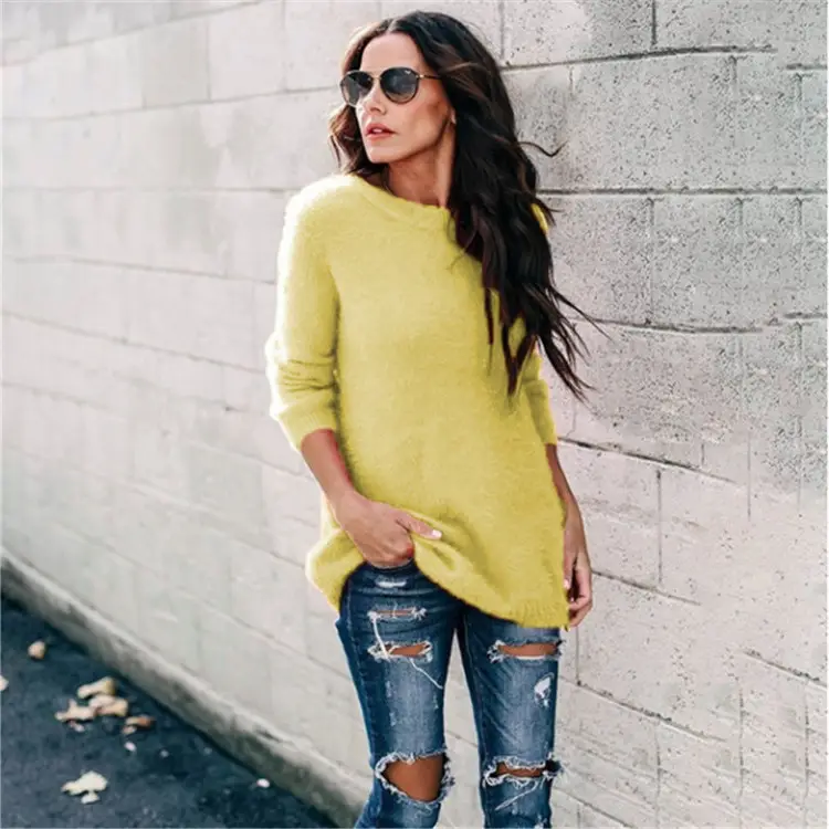2024 Autumn Knitted Pullover Sweaters Women European American - Image 3
