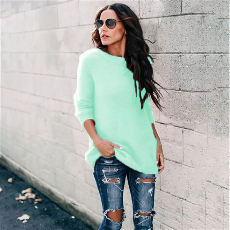 2024 Autumn Knitted Pullover Sweaters Women European American - Image 5