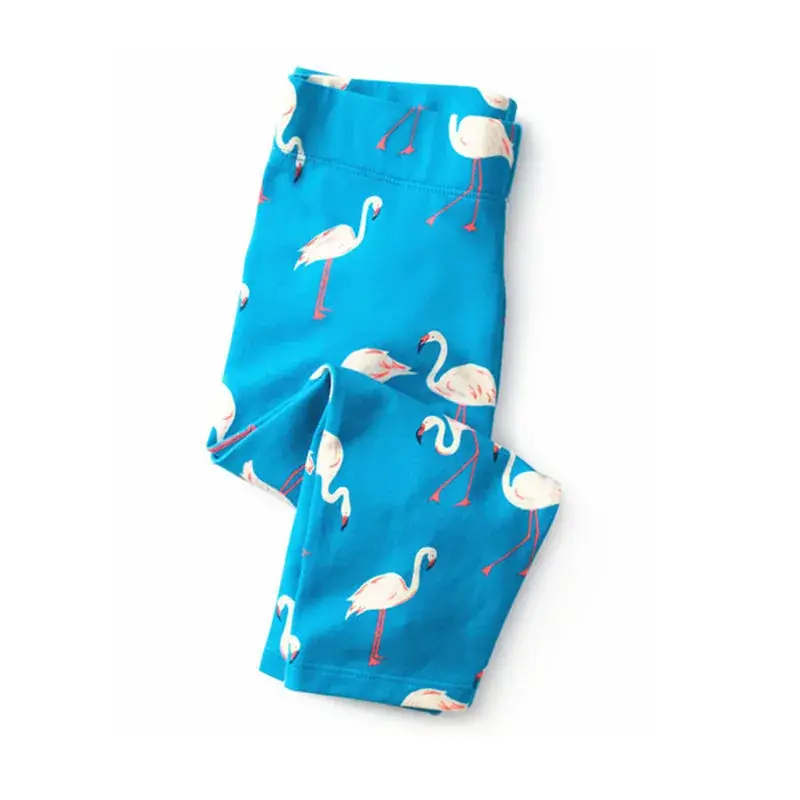 New Girls Blue Flamingo Leggings Capri Pants