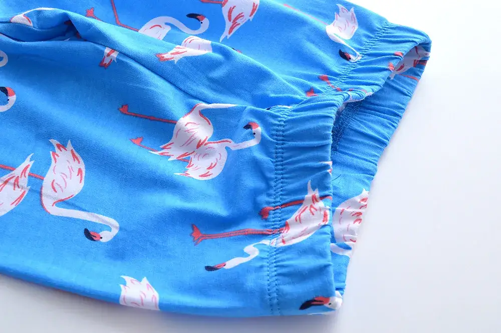 New Girls Blue Flamingo Leggings Capri Pants