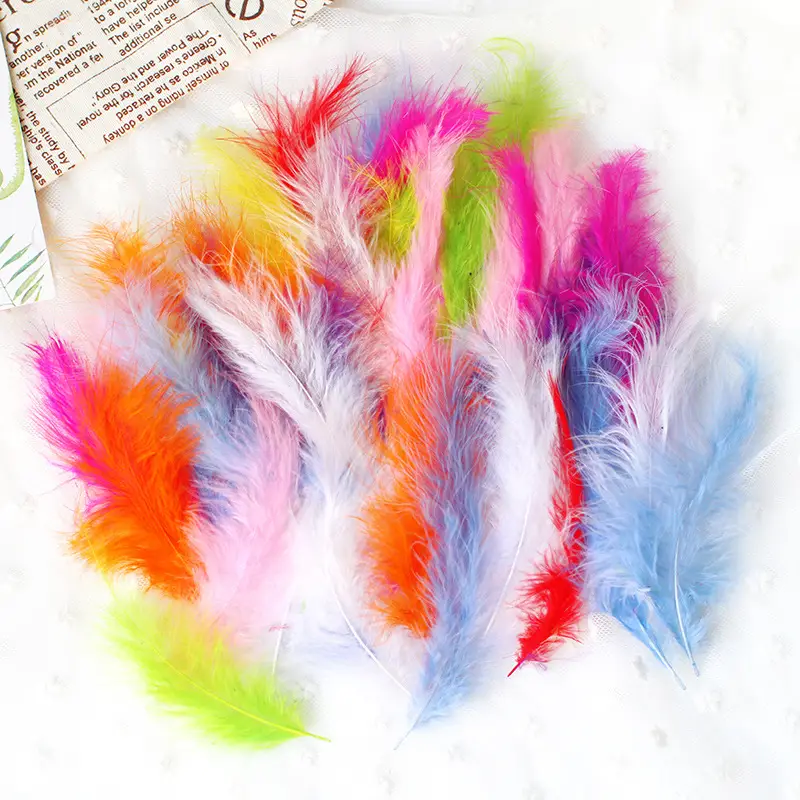 50 Pcs Colorful Feather DIY Decoration for Kids