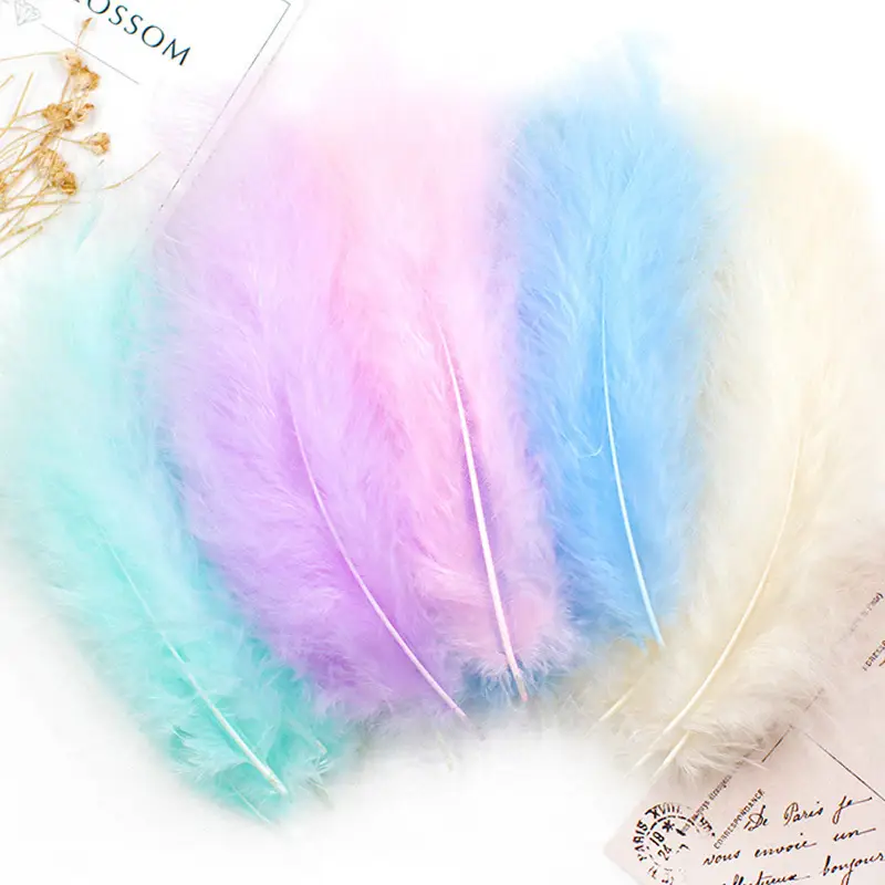 50 Pcs Colorful Feather DIY Decoration for Kids