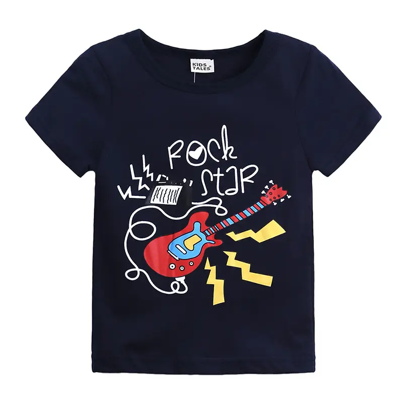 Kids Shark Graphic T-Shirt Navy Blue Boys Set