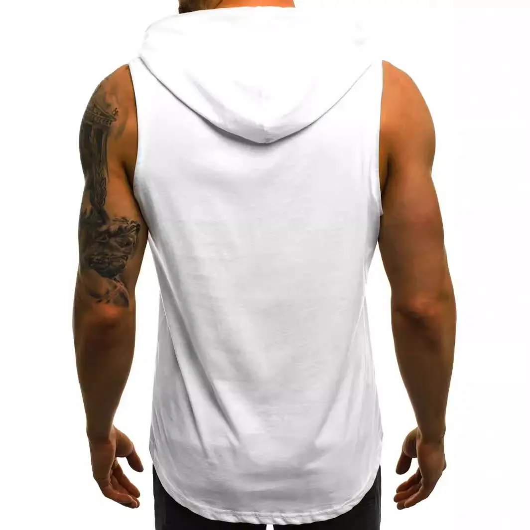 Men's 1998 Printed Sleeveless Hooded T-Shirt Green - Image 6