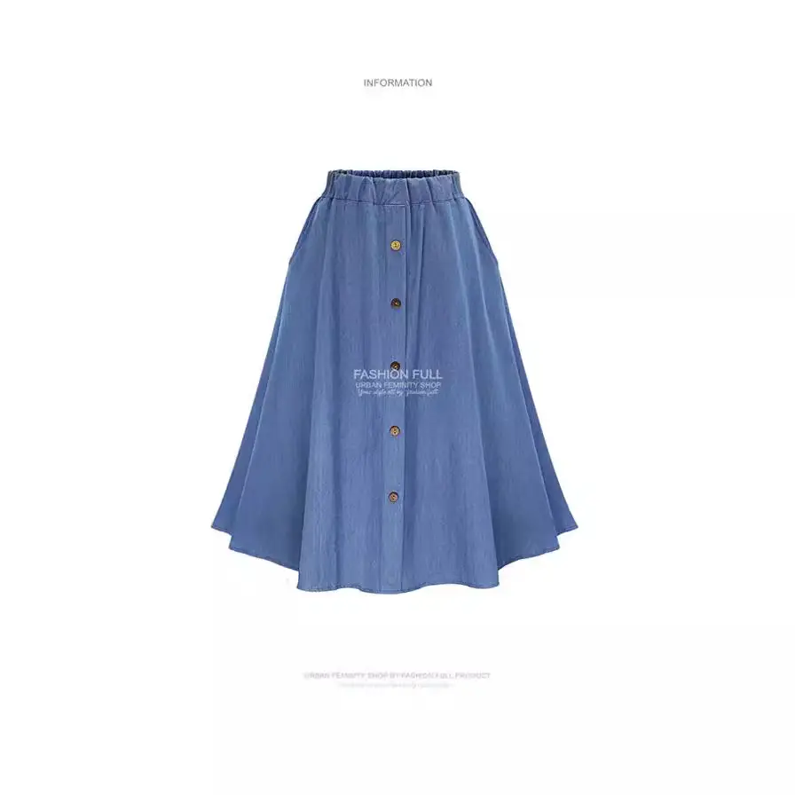 2024 Denim Loose Skirt Extra Large Fat mm 100kg - Image 11