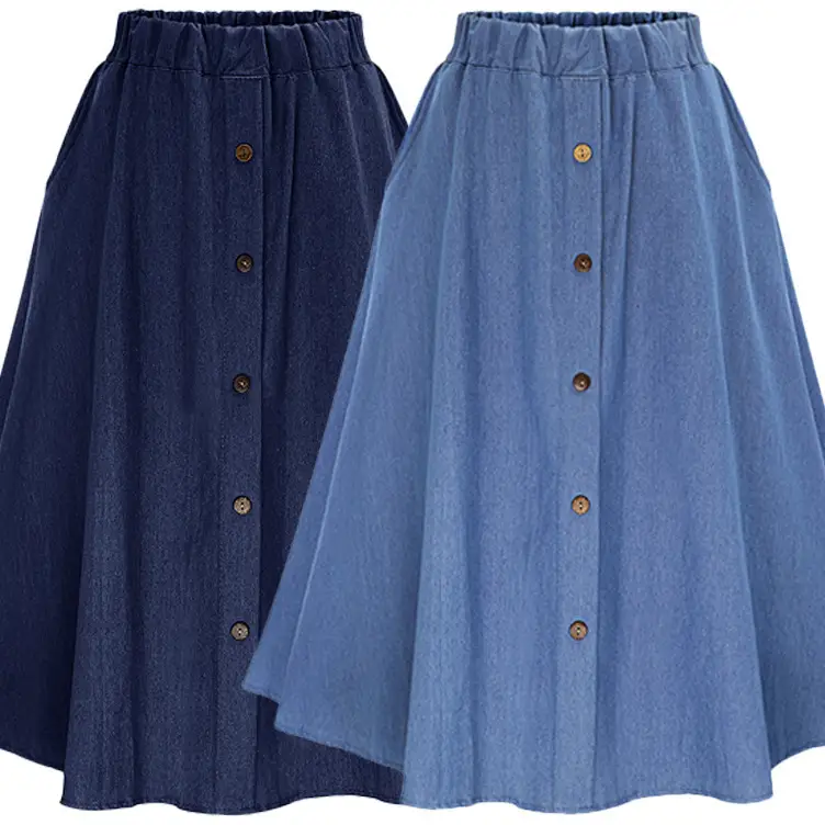 2024 Denim Loose Skirt Extra Large Fat mm 100kg - Image 12
