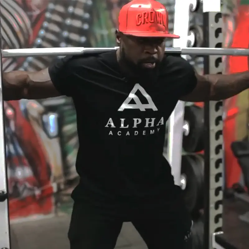 Alpha Academy Men's Black Gym T-Shirt