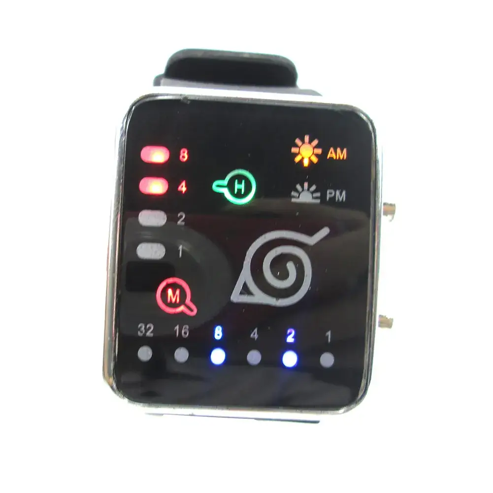 AliExpress LED Colorful Square Watch with Death Note Design