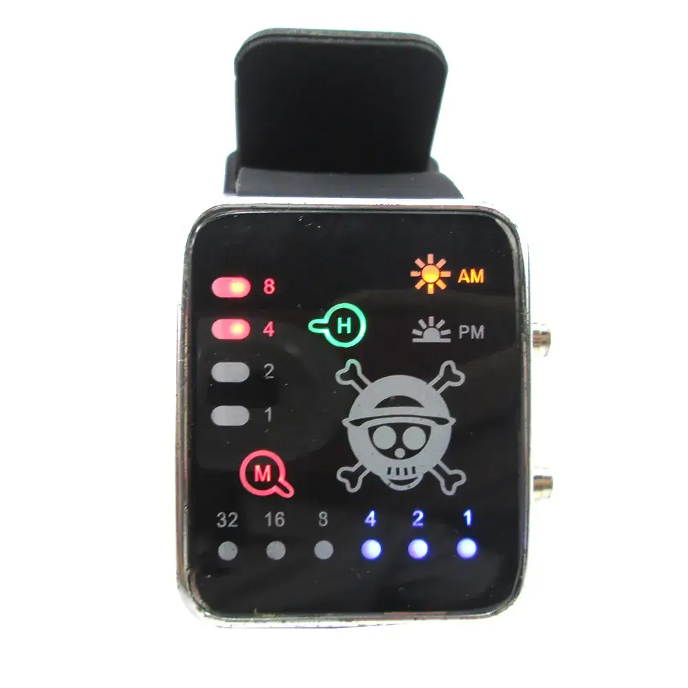 AliExpress LED Colorful Square Watch with Death Note Design - Image 2