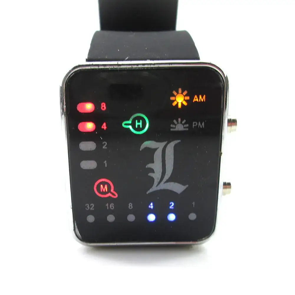 AliExpress LED Colorful Square Watch with Death Note Design - Image 3