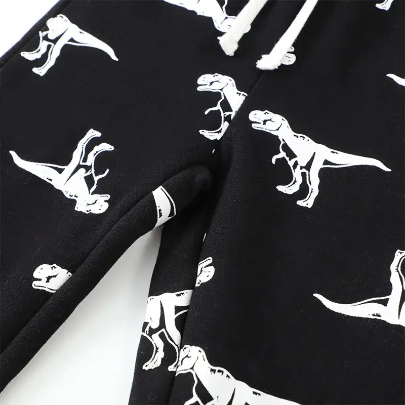 Kids Dinosaur Pants Black Sweatshirt Set Small Medium - Image 5