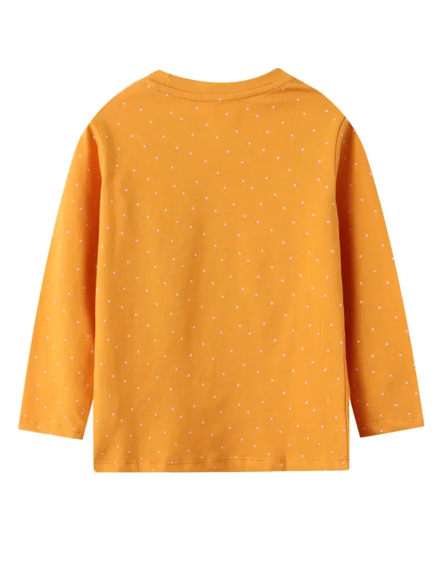 Girls Long Sleeve T-Shirt Yellow Pony Design Factory Wholesale - Image 5